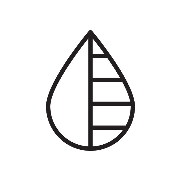 水滴线图标孤立的白色背景图片下载