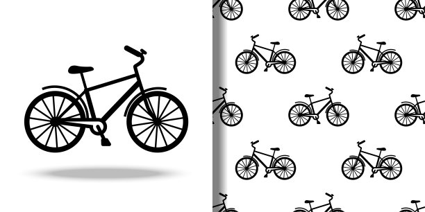 自行车图标和无缝模式设置图片下载