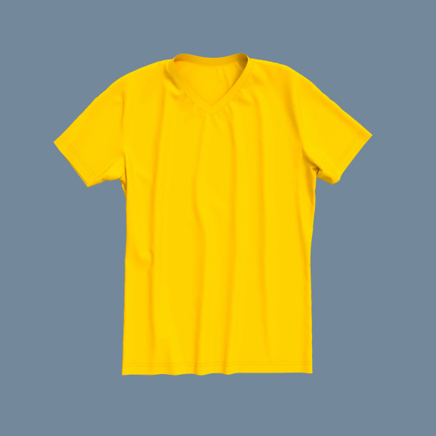 空白t恤模型在前面，侧面和背面的观点图片下载