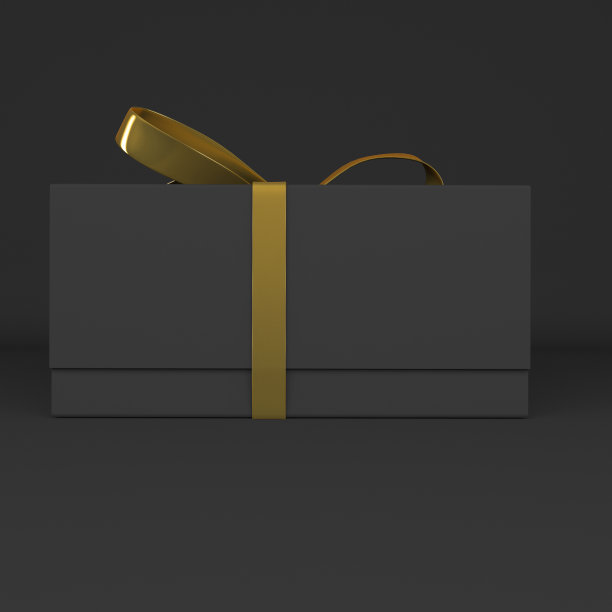 金色和黑色礼品盒图片下载
