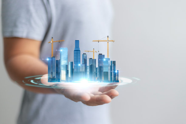 高层建筑的智慧城市图片下载