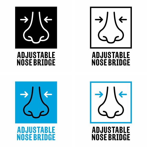 可调鼻梁矢量信息标志图片下载