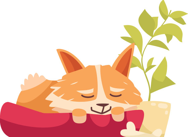 睡觉的狗图片下载