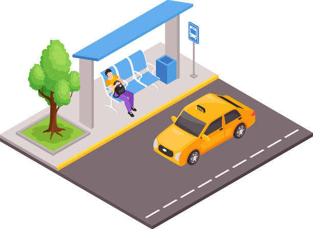 公共交通工具图标图片下载