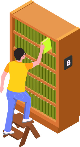 图书馆等距图片下载