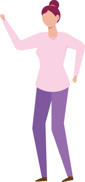 年轻女士站图片下载