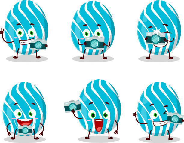 摄影师专业用青色复活节表情图片下载