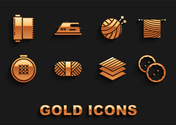 将缝纫线设置在线轴针织扣上图片下载