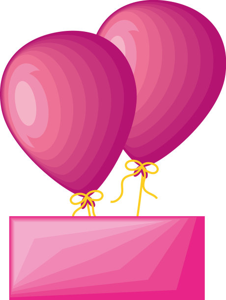 气球和标语图片下载