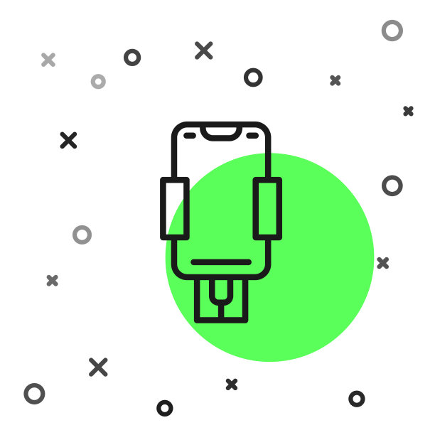 黑线手机座图标隔离上图片下载