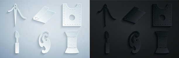 设置法国曲线缝纫模式刀具图片下载