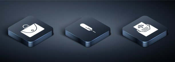 准备好等距公文包传票和羽毛笔图片下载