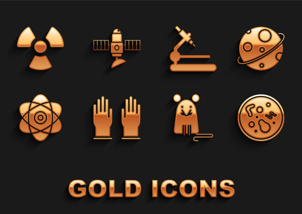 套橡胶手套星球细菌老鼠原子图片下载