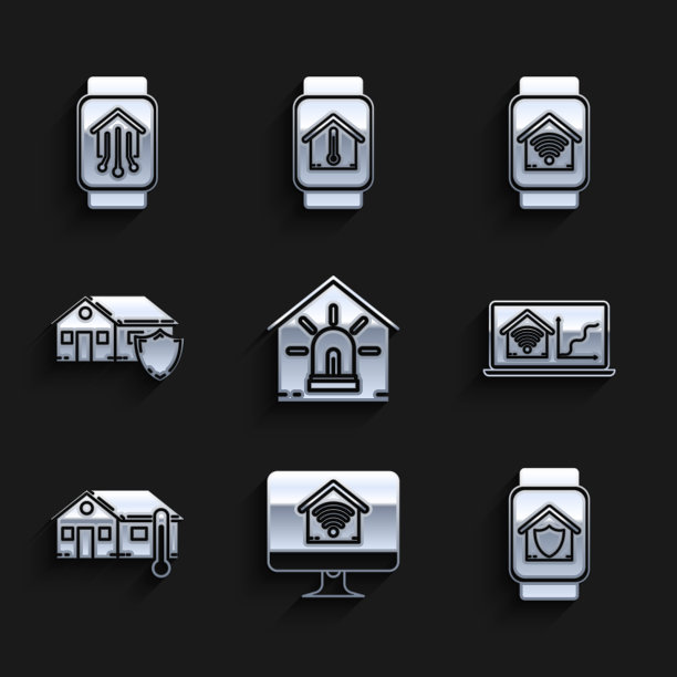 设置智能家居和报警电脑监视器图片下载