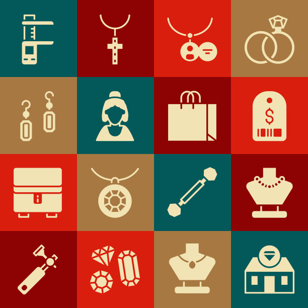 设置珠宝店项链的人体模型价格图片下载