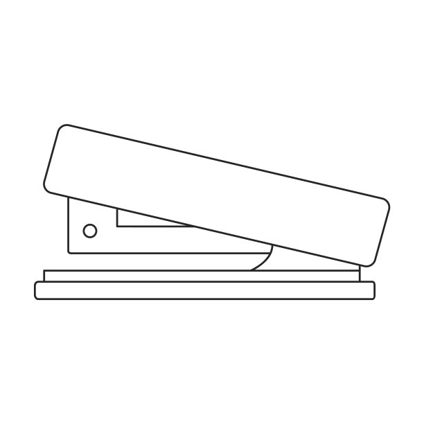 订书机轮廓图标图片下载