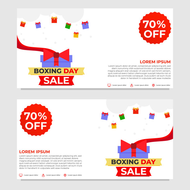 节礼日促销横幅模板设计图片下载