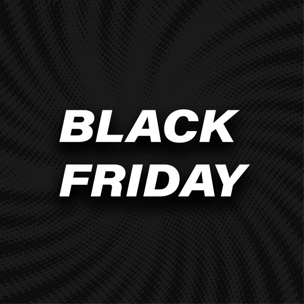 黑色星期五销售标志的半色调背景。图片下载