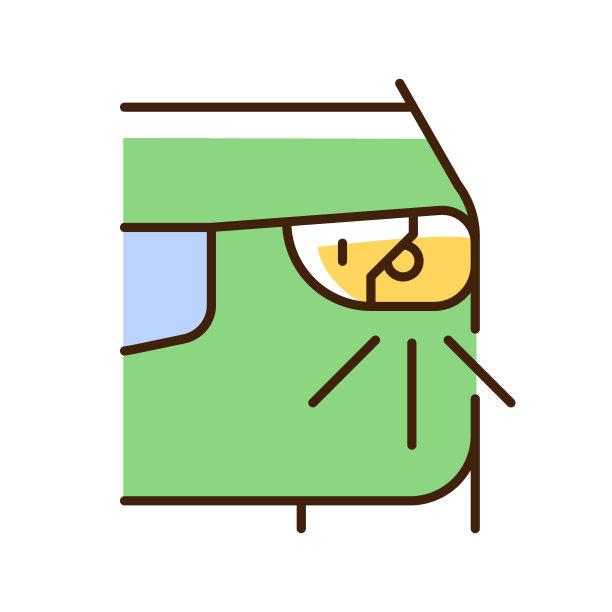 破碎的大灯RGB颜色图标图片下载