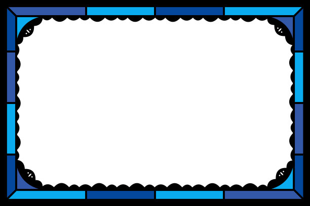 彩色玻璃框架图片下载