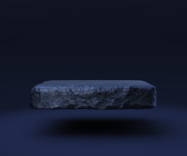 用于产品展示展示的石质讲台。黑色天然的基座。豪华的平台模型石。化妆品产品概念。3 d演示。图片下载