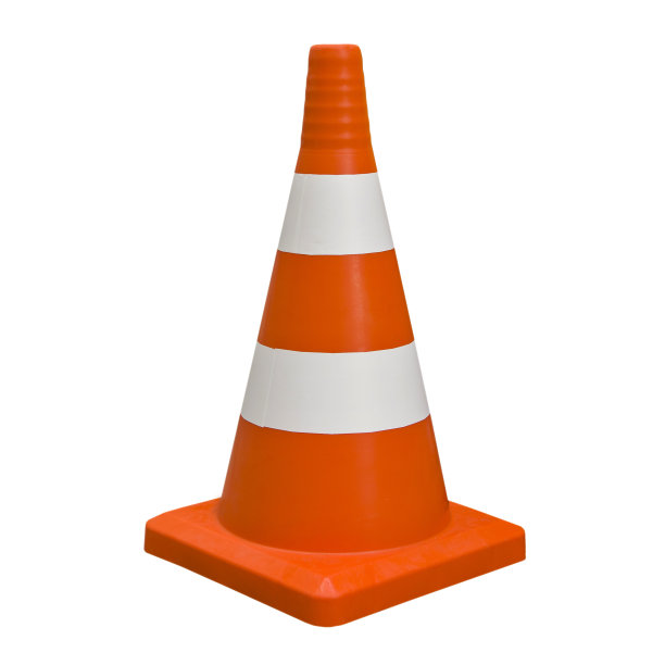 道路工程用交通锥。图片下载