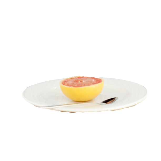 盘子上的西柚图片下载