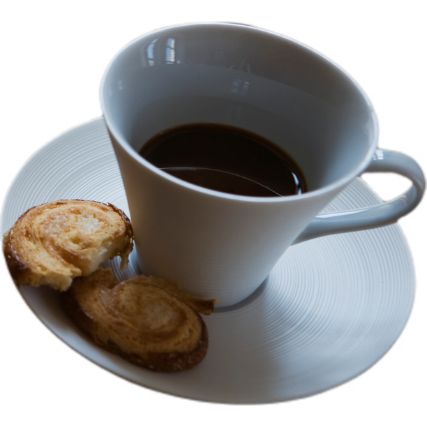 茶碟咖啡和饼干图片下载