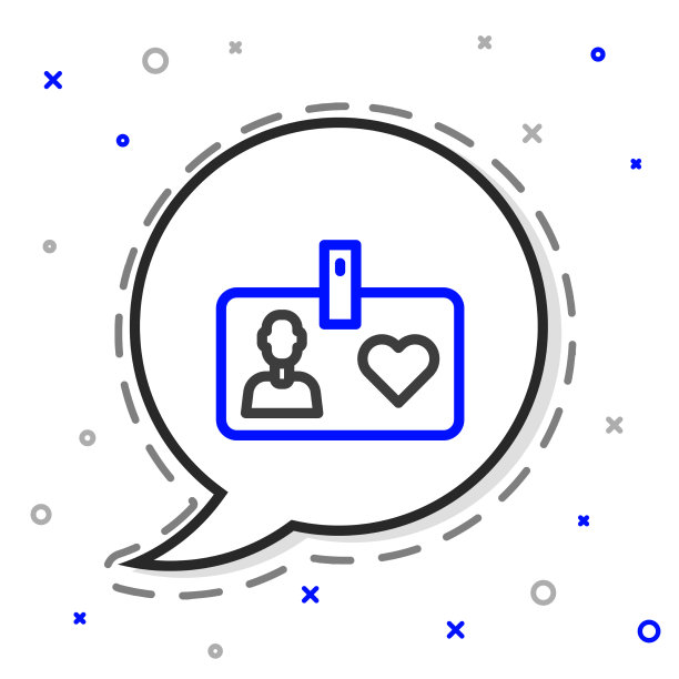 线路标识卡志愿者图标隔离图片下载