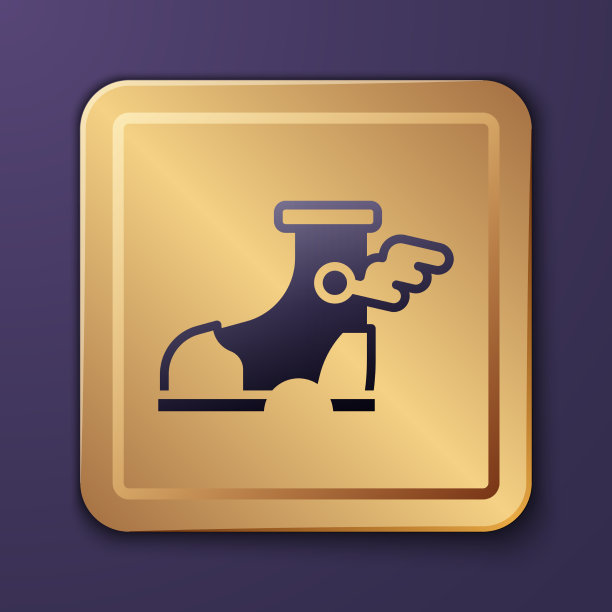 紫色爱马仕凉鞋图标孤立在紫色图片下载