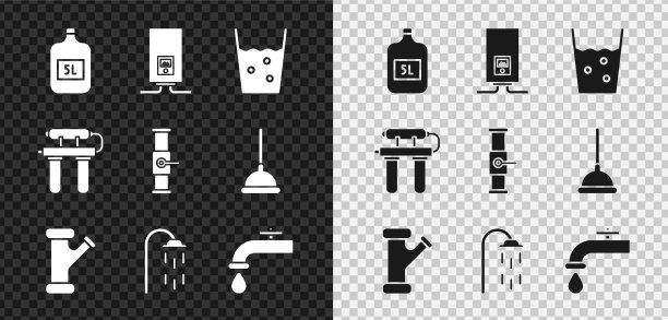 设置大瓶清洁水煤气锅炉图片下载