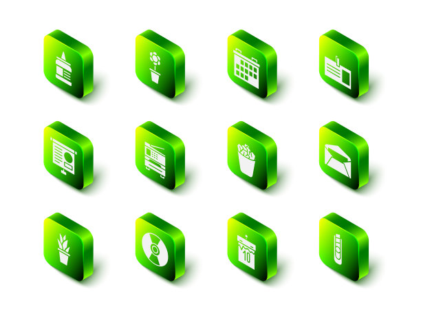 盆花挂历标识牌图片下载