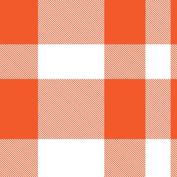 橙色不对称格子图案无缝图片下载