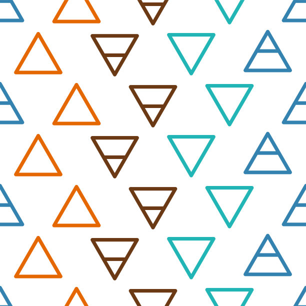 炼金术的图标与三角形-土，空气，火，水图片下载