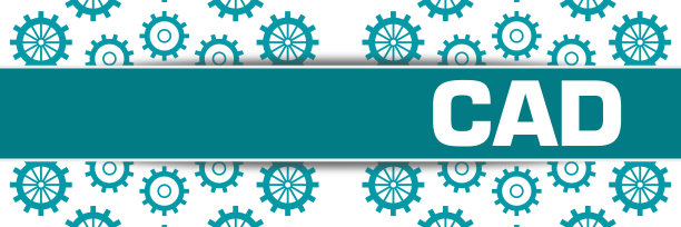 CAD -计算机辅助设计绿松石齿轮纹理圆形水平文本图片下载