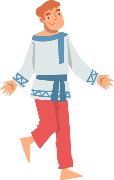 穿着民族服装的斯拉夫人或斯拉夫人男性特征图片下载