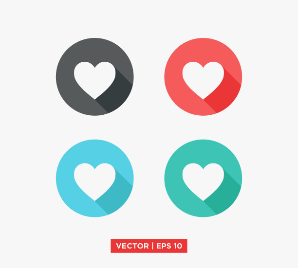 心形图标矢量插图设计编辑可调整大小EPS 10图片下载