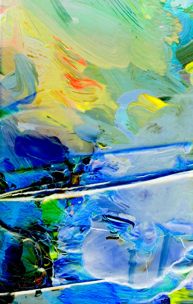 颜料扩散纹理，艺术家的调色板。宇宙云，色彩表达图片下载