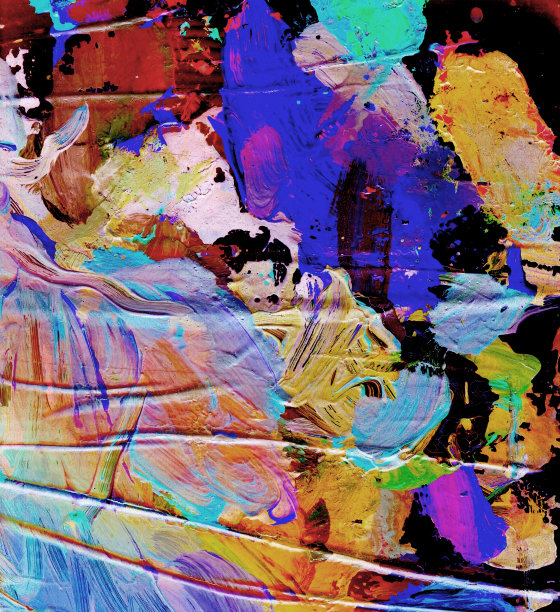 颜料扩散纹理，艺术家的调色板。宇宙云，色彩表达图片下载