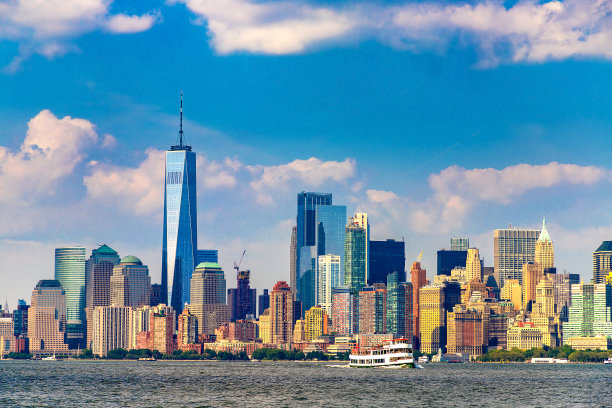 纽约曼哈顿的城市景观图片下载