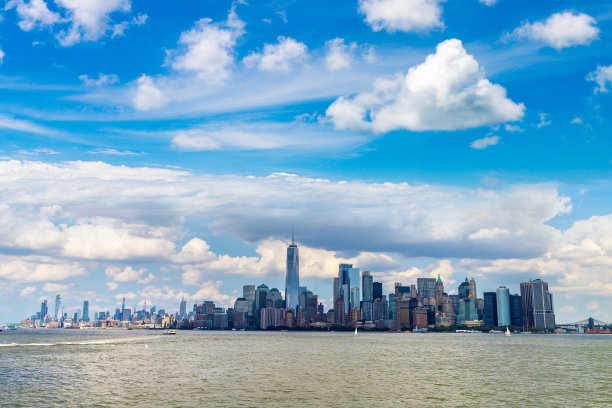 纽约曼哈顿的城市景观图片下载