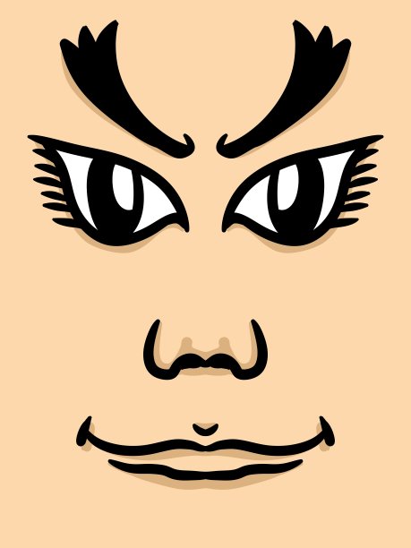 卡通背景中的可爱男人图片下载