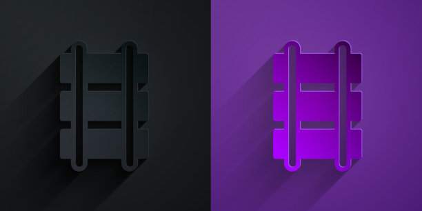 剪纸玩具铁路铁路轨道图标图片下载