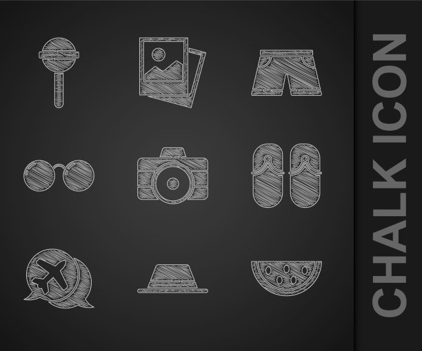 Set photo camera man hat with丝带西瓜图片下载