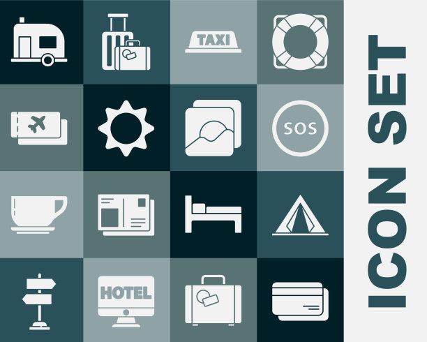 设置信用卡旅游帐篷位置与SOS图片下载