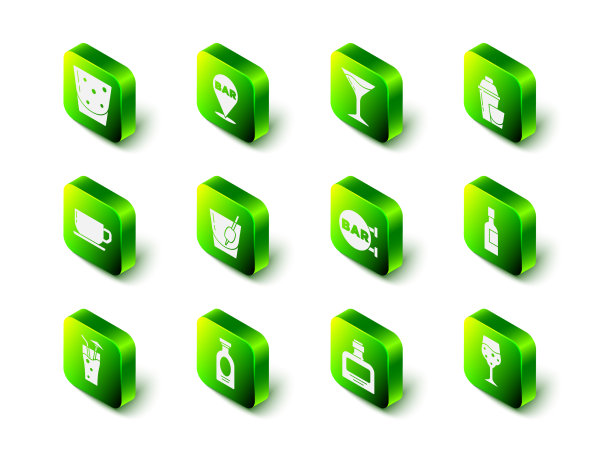 酒吧位置设置马提尼杯鸡尾酒图片下载