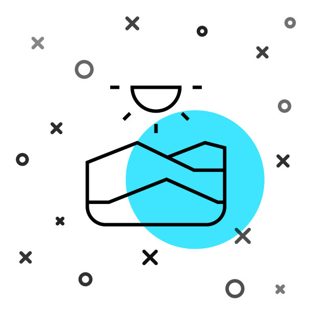 黑线干旱图标孤立在白色图片下载