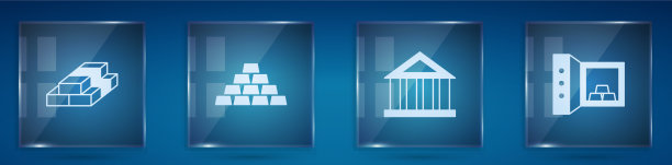 设置堆叠纸币现金金条银行图片下载