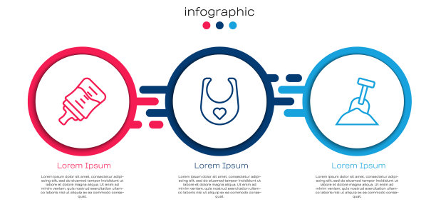 在婴儿奶瓶围嘴和沙盒上放上一层沙子图片下载