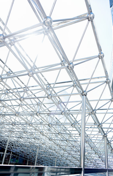 建筑细节现代建筑玻璃立面图片下载